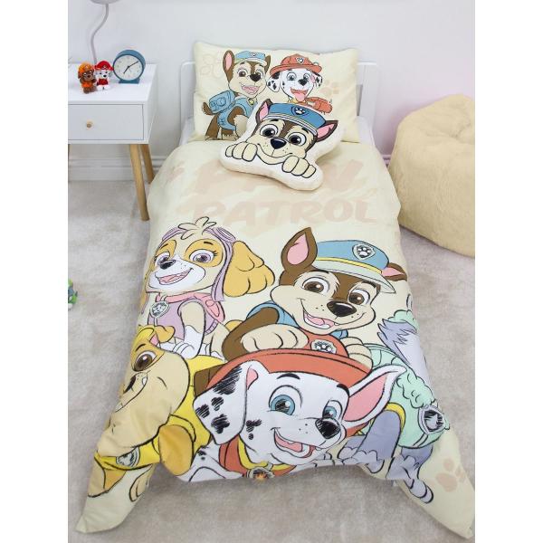 パウパトロール　パウ・パトロール　掛け布団カバー　+　枕カバー　セット　ジュニアサイズ　ベッドカバー　PAW PATROL
