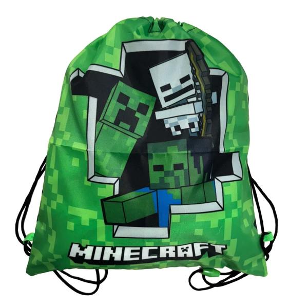 マインクラフト 　巾着袋　巾着　36cm x 32cm　Minecraft シューズバッグ　上履き袋　プールバッグ