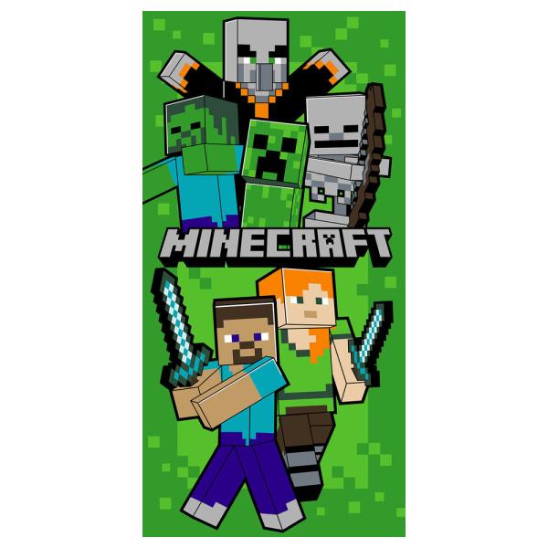 MINECRAFT　マインクラフト　マイクラ　 ビーチタオル　バスタオル　70cm×140cm 　大判　柔らか　綿100％