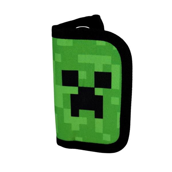 マインクラフト　マイクラ　マジックテープ式　財布　三つ折り　札入れ　小銭入れ