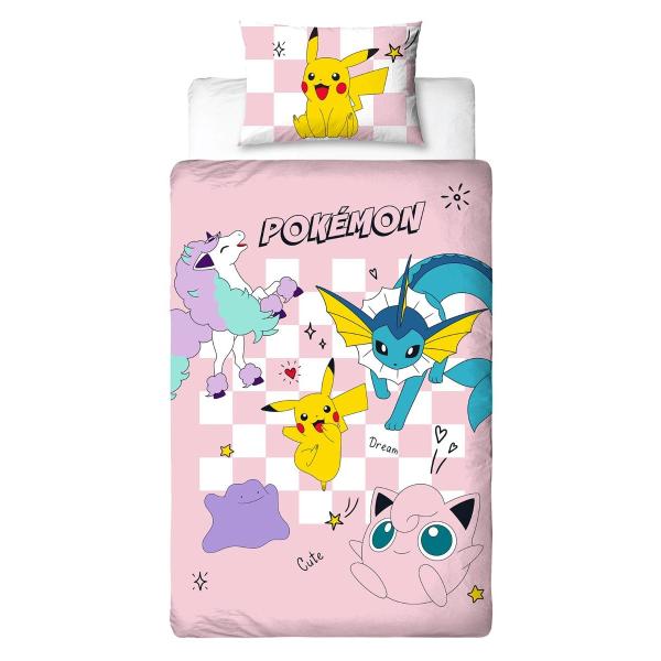 ポケモン　Pokemon　ピカチュウ　ピカチュー　シングル　掛け布団カバー+枕カバーセット　寝具カバーセット