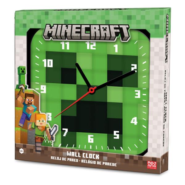 �}�C���N���t�g�@MINECRAFT�@�N���[�p�[�@ �p�^�@�|�����v ���v 24.5cm x 24.5cm �E�H�[���N���b�N Wall Clock �Ǌ|�����v ���i�摜1