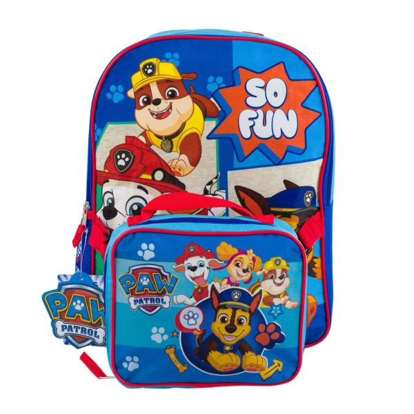 パウパトロール　リュックサック + ランチバック　38cm x 28cm x 10 cm Pawpatrol　バックパック