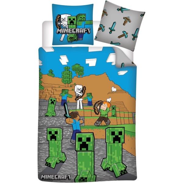 マインクラフト マイクラ MINECRAFT シングルサイズ 掛け布団カバー+枕