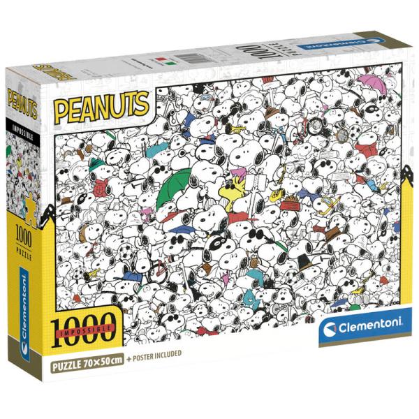 Clementoni スヌーピー　PEANUTS ジグソーパズル パズル 1000ピース ポスター付き　50cm x 70cm