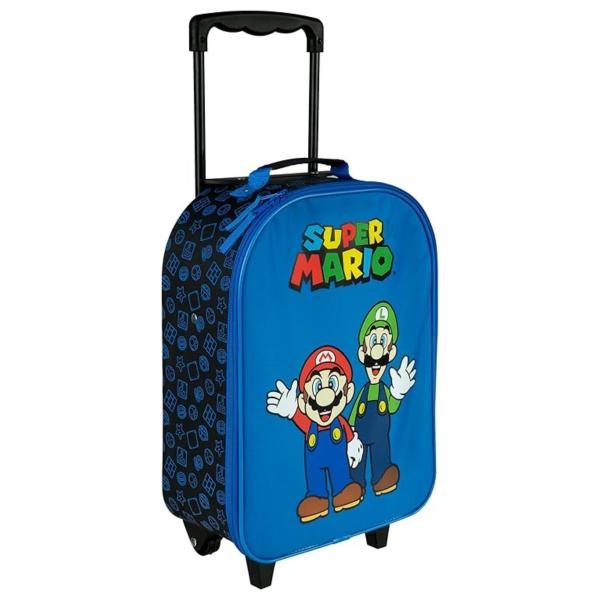スーパーマリオ　 キャリーバッグ キャリーケース スーツケース コロコロ かばん 子供用 38cm x 27cm x 13.5cm