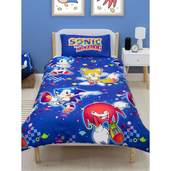 ソニック・ザ・ヘッジホッグ シングルサイズ 掛け布団カバー+枕カバー