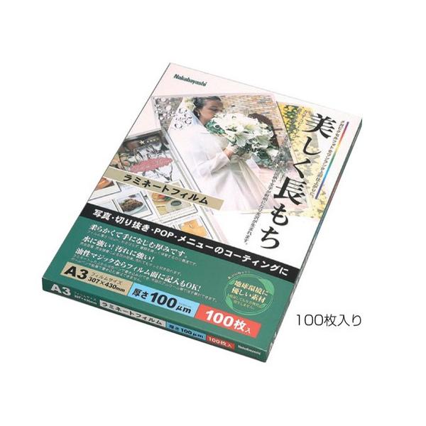 【ナカバヤシ】 ラミネートフィルム 名刺判 (100枚) LPR-61-E
