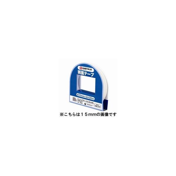 スマートバリュー / 両面テープ 10mm×20m B048J / 接着テープ / p192176