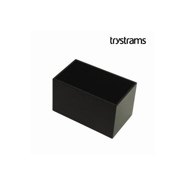 【trystrams】トライストラムス デスクトップアクセサリー・INTED　ビジネスカードボックス＜ブラック＞