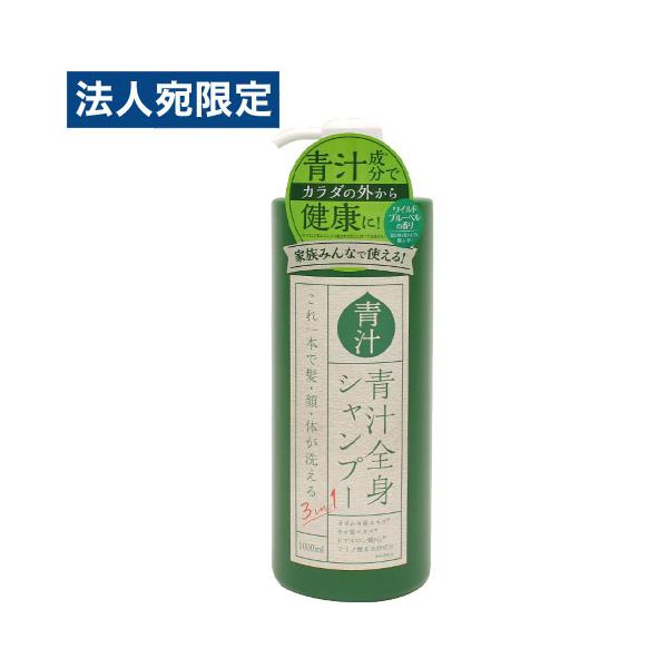 hiroシャンプー1番 ヒロ・コーポレーション 3in1 青汁全身シャンプーI 1000ml バス