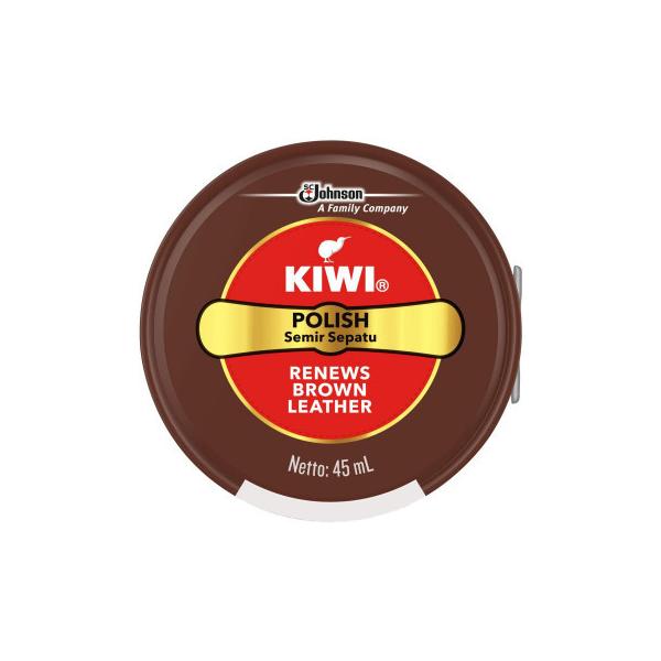 (同梱不可)KIWI(キィウィ) 油性靴クリーム 中缶 茶45ml