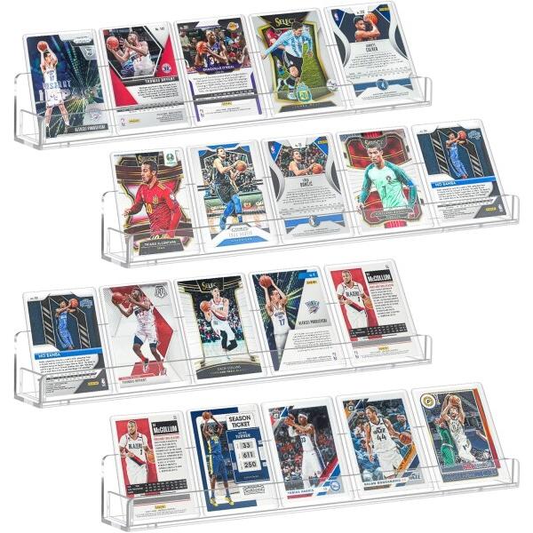 MFDXWCV 4個ショーケース カード カードディスプレイ psa 収納ケース