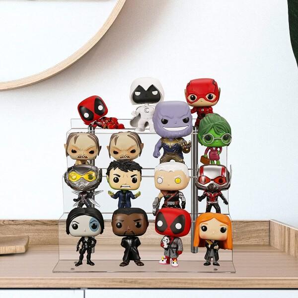 AMEITECH フィギュアスタンド ディスプレイ 4段 ひな壇 アクリル