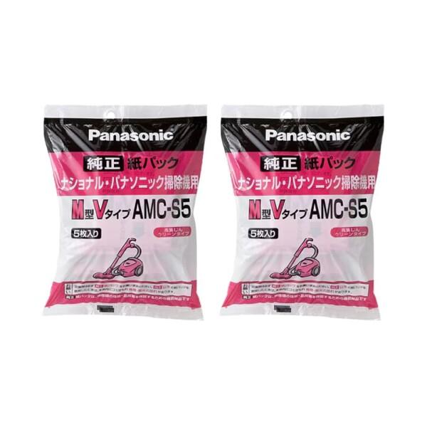 新品箱不良　掃除機用紙パック パナソニック 5枚入り AMC-S5 40個セット 楽天市場】パナソニック 掃除機用紙パック M型Vタイプ 純正 5枚入