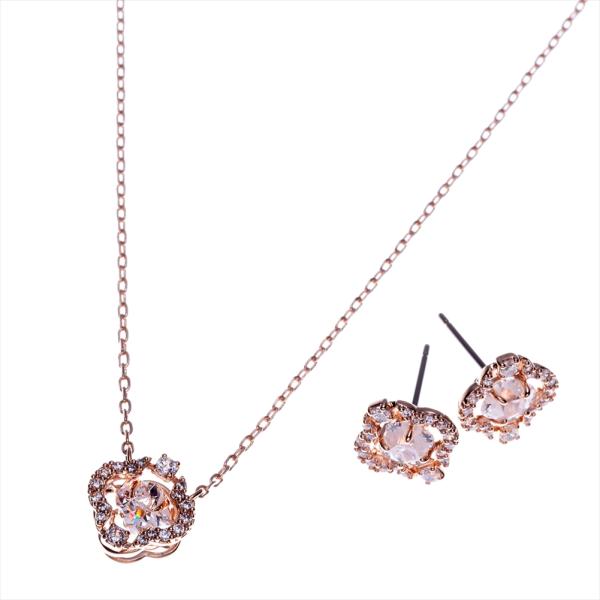 スワロフスキーネックレス ピアスセット offprice_5642930