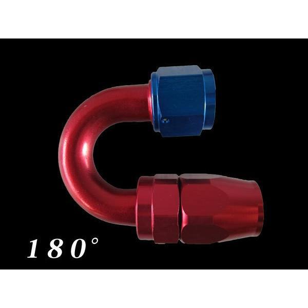 メーカー不明 オイルクーラー AN10ホース フィフティング AN10 180° フィッティング ホースエンド 180度 メッシュホース オイル