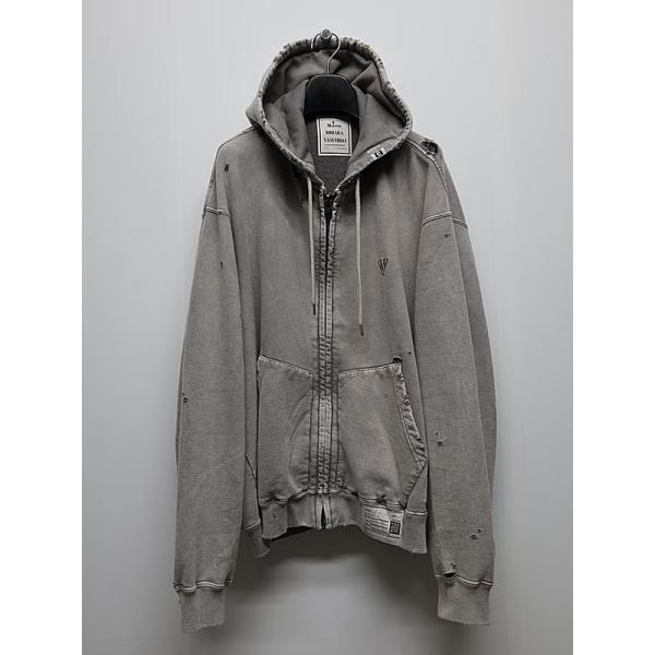 Maison MIHARA YASUHIRO・メゾン ミハラヤスヒロ/French Terry BLEACHED SWEAT PARKA/KHAKI