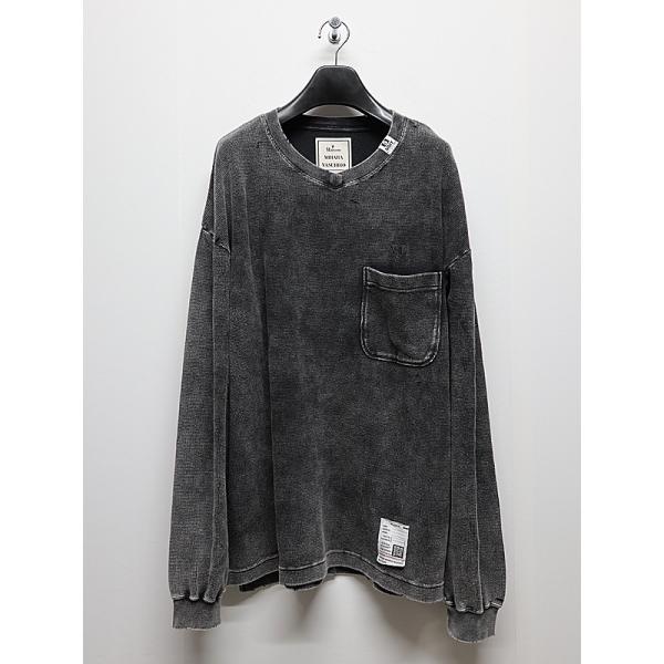 Maison MIHARA YASUHIRO・メゾン ミハラヤスヒロ/BLEACHED LONG SLEEVES T/BLACK