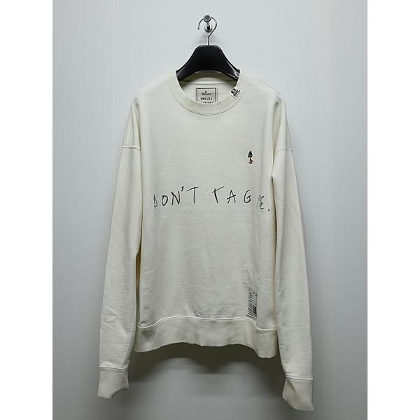 Maison MIHARA YASUHIRO・メゾン ミハラヤスヒロ/French Terry DON'T TAG ME. SWEAT PO/WHITE