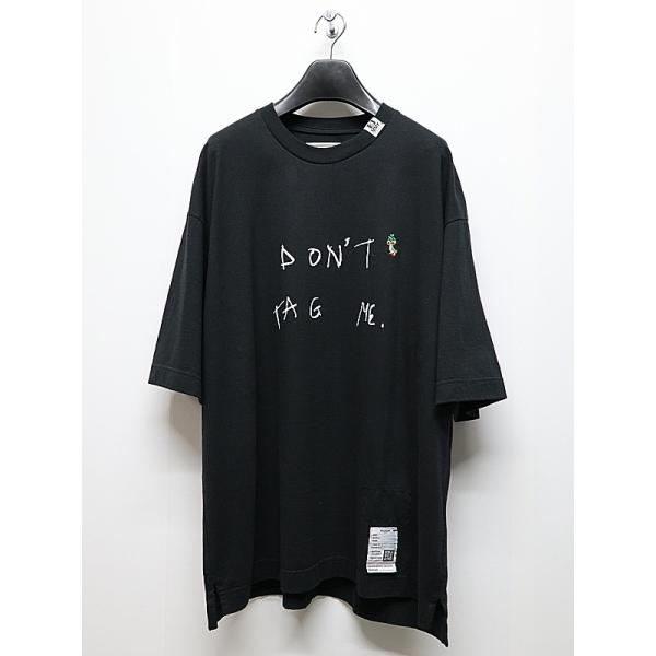 Maison MIHARA YASUHIRO・メゾン ミハラヤスヒロ/Jersey Stitch DON'T TAG ME. PRINTED TEE/BLACK