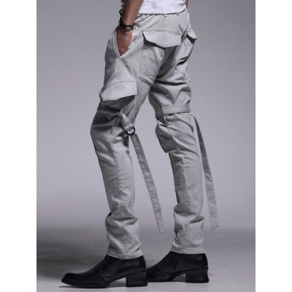 kiryuyrik（キリュウキリュウ） /Denim Bondage Pants/Gray : OFFSIDE