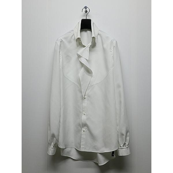THE ONENESS・ザワンネス/Recycle PE Broad Single Frill Shirt/White
