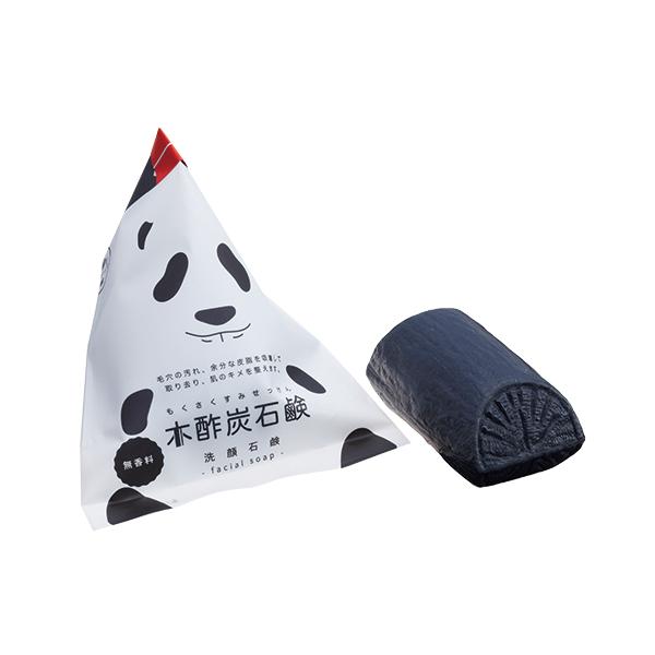 木酢炭石鹸 120g 泡立てネット付き 木酢炭泥棒石鹸リニューアル あす