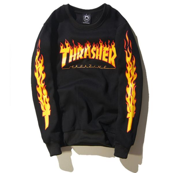 スラッシャー Thrasher ファイヤー パターン ロゴ スウェット ブラック Xl トレーナー パーカー スケボー スケーター ロンt ファイヤーパターン Buyee 日本代购平台 产品购物网站大全 Buyee一站式代购 Bot Online