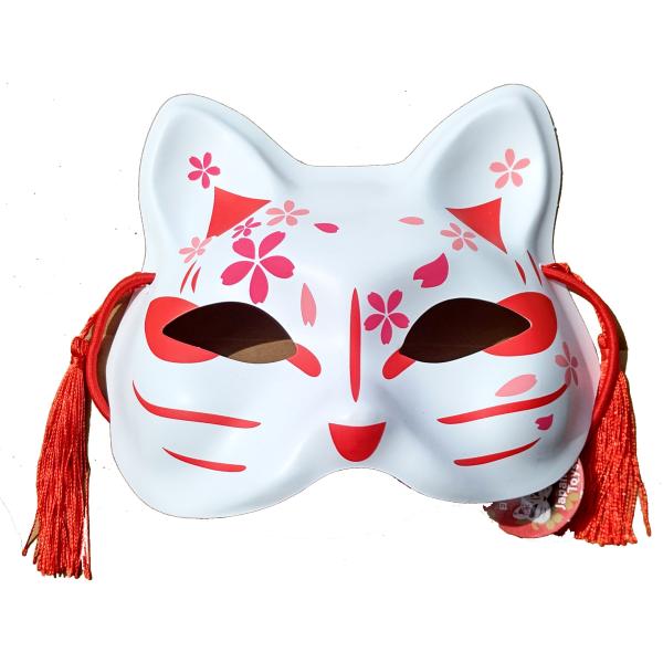 お面　猫面　白　6枚セット