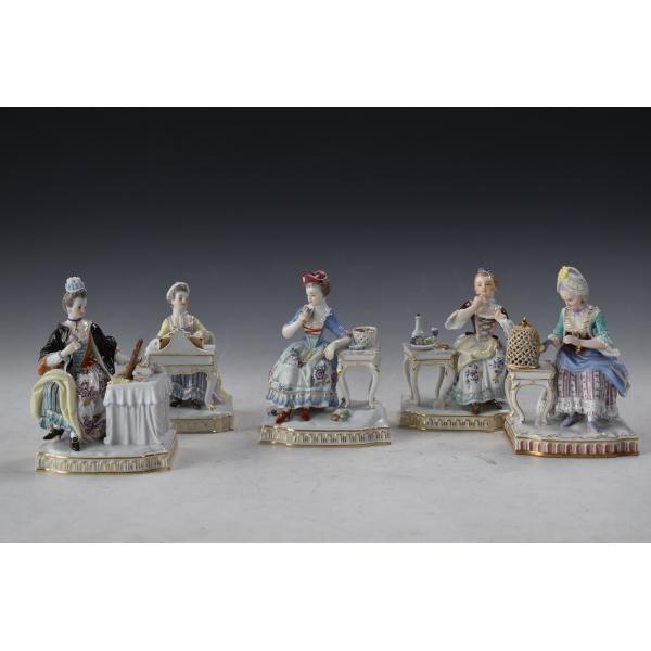 マイセン 五感の寓意 ≪貴重な5体フルセット≫ Meissen 人形
