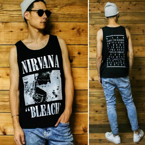 NIRVANA 「ニルヴァーナ」「BLEACH」「ブリーチ」 タンクトップ NIRVANA 「ニルヴァーナ」「BLEACH」「ブリーチ」 タンクトップ