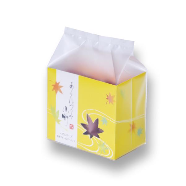 オランダ産「エダムチーズ」と、ほのかな酸味とコクのある「発酵バター」それぞれを、外側の玉子せんべいに練り込んだ、ハーフサイズのあられづつみです。【内容量】14本(エダムチーズ×7本/バター×7本)　【寸法】タテ125×ヨコ177×深さ115...