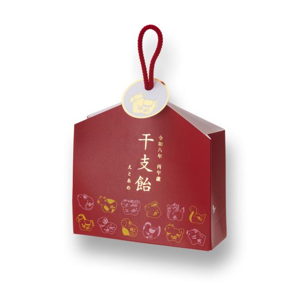 十二支をあしらった色とりどりの飴。可愛らしい絵柄で、楽しみながら干支を学べます。お子さんやお孫さんたちのお年玉に添えると、よりお正月が華やぐことでしょう。※生産の都合上、個包装の柄が偏っている場合がございます。偏りの出ないよう努力いたしてお...