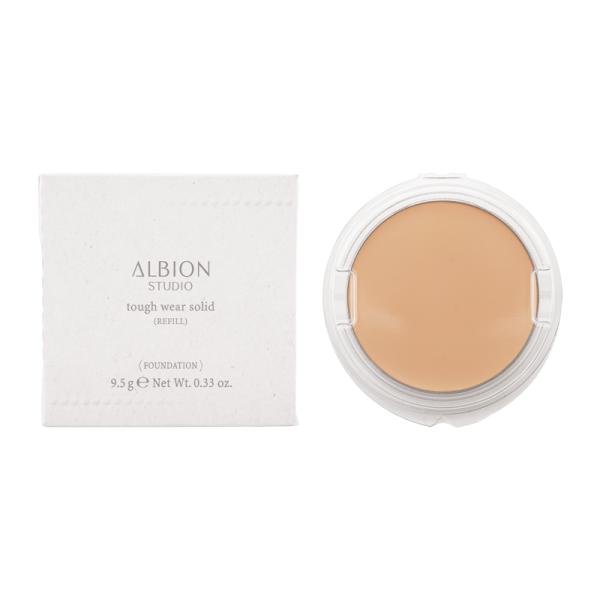 ALBION アルビオン タフウェア ソリッド 010 ベージュ レフィル 9.5g SPF50+ PA++++ UV 耐水 薄膜 紫外線 なめらかさ ツヤ [ギフトラッピング対応]