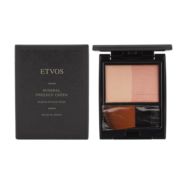 ETVOS（エトヴォス） ミネラルプレストチーク SPF20 PA++ 本体 ティー