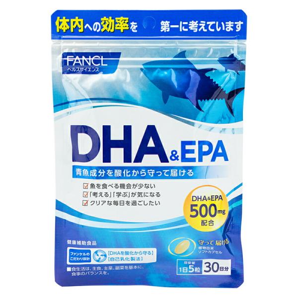 JAN 4908049415358【商品説明】見る・考える・学ぶなど、スムーズな日々に欠かせない「DHA」と「EPA」は青魚に多く含まれる成分。食事で不足しがちな成分をしっかり補えるように、「DHA」と「EPA」を合計で500mg配合しまし...