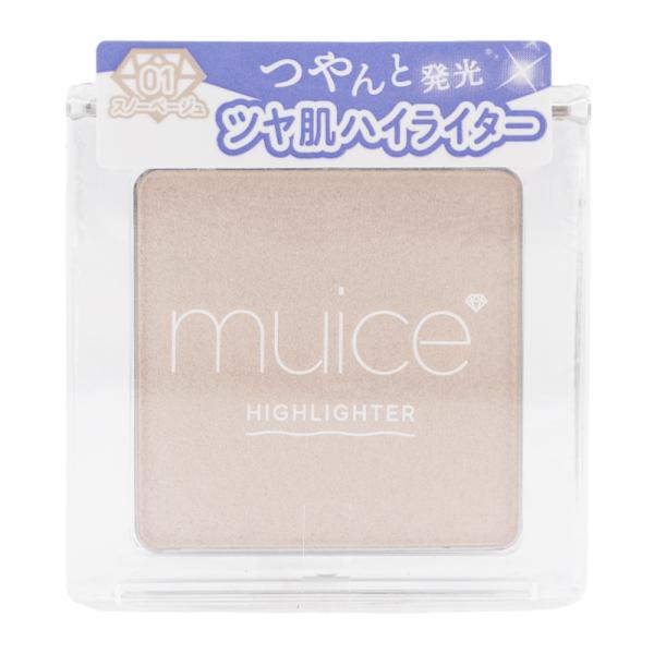 muice（ミュアイス） うるみハイライター 01スノーベージュ 3.5g