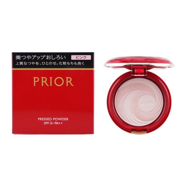 PRIOR プリオール 美つやアップおしろい SPF15 PA++ 本体 [ピンク