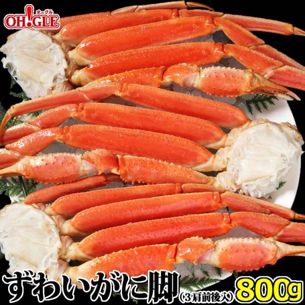 ギフト 食品 カニ かに 蟹 ズワイガニ 脚 800g  (3肩前後入) 海鮮 足 ボイル グルメ ギフト 送料無料