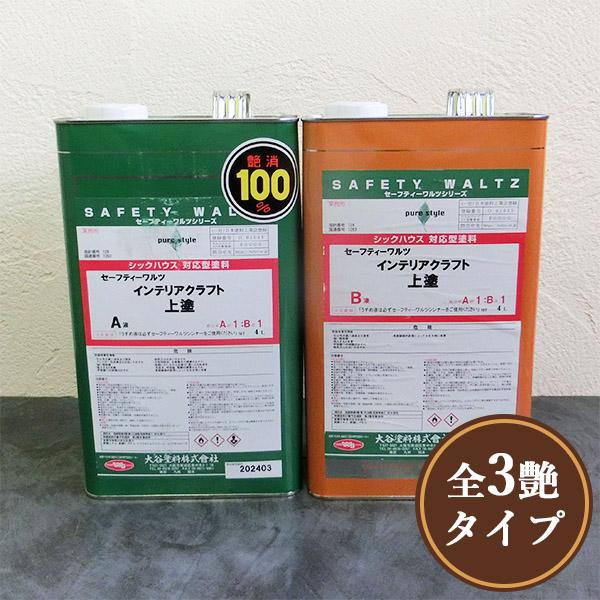 SW インテリアクラフト上塗 各艶消し 8Lセット(A液:4L B液:4L