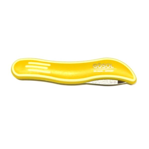 ゲーゾル社（独）サファイヤ爪やすり7cm　黄柄　バネ折りたたみ　G122　yellow　