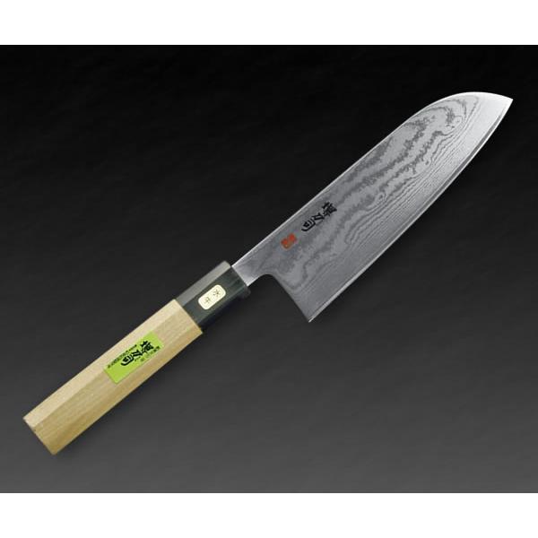 堺刀司 DS和庖丁 三徳165mm ダマスカス : ヨーロッパ道具金物Shop