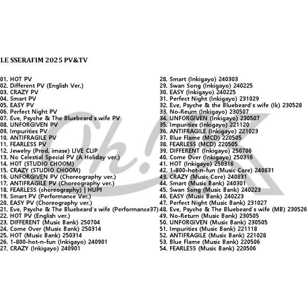 K-POP DVD LE SSERAFIM 2025 PV/TV - | JChereヤフーショッピング購入代行