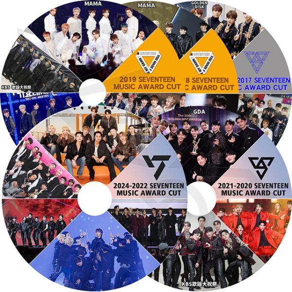 K-POP DVD SEVENTEEN CUT 2016-2023 MUSIC Awards 5枚Set  Melon/MAMA/GDA/KBS/SBS/MBC/SEOUL  SEVENTEEN セブンティーン セブチ Awards DVD