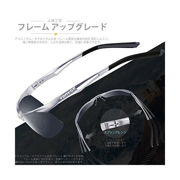 Torege 偏光レンズ スポーツサングラス 超軽量 アルミニウム マグネシウム合金 フレーム M294 シルバー グレー Buyee Buyee 日本の通販商品 オークションの代理入札 代理購入