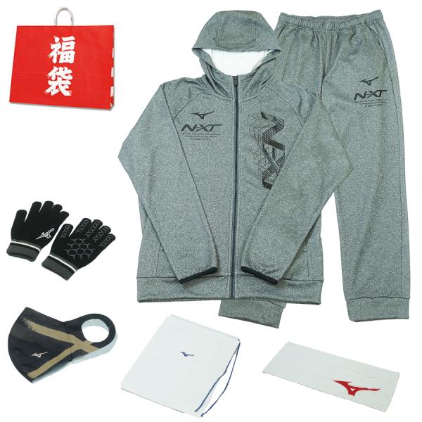 【2026福袋】スポーツウェア上下セット＋冬小物 お得セット■セット内容（概要）ミズノ スウェット上下セットに加え、冬物アクセサリー（ニット手袋・スポーツマスクなど）が合計6点入ったお得な福袋です。メイン商品（上下セット12,969円相当）...