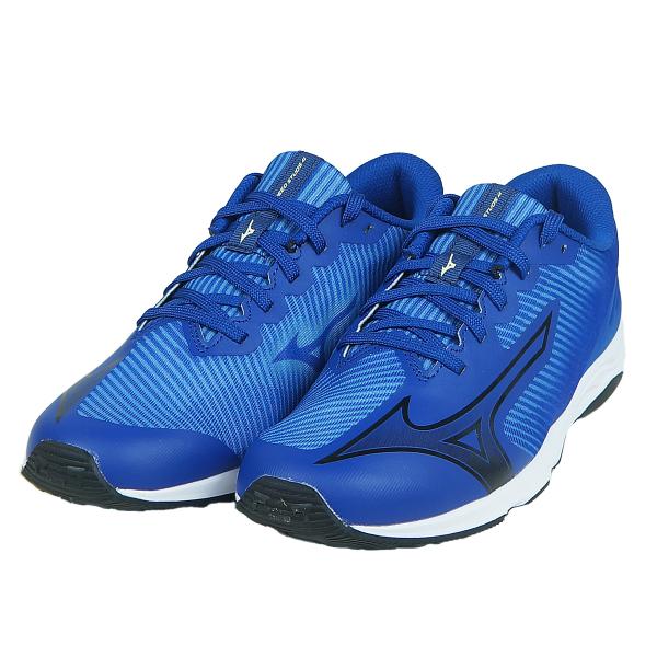 ランニングシューズ ジュニア キッズ 子供 ミズノ mizuno スピードスタッズ4 ブルー×ブラック 50190