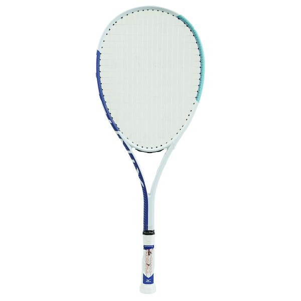 ミズノ テクニクス ソフトテニスラケット 63JTN575 00G ターコイズ×バイオレット 初心者向け 張り上げ済み ケース付き 51404