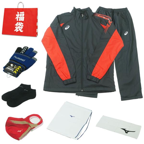 福袋 2026 メンズ アシックス asics スポーツウェア ウインドブレーカー ウィンドブレーカー 上下 ランニング パフォーマンスブラック 71